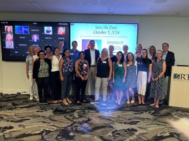 Deb Myers retirement group photo at the July 2024 Steering Committee meeting