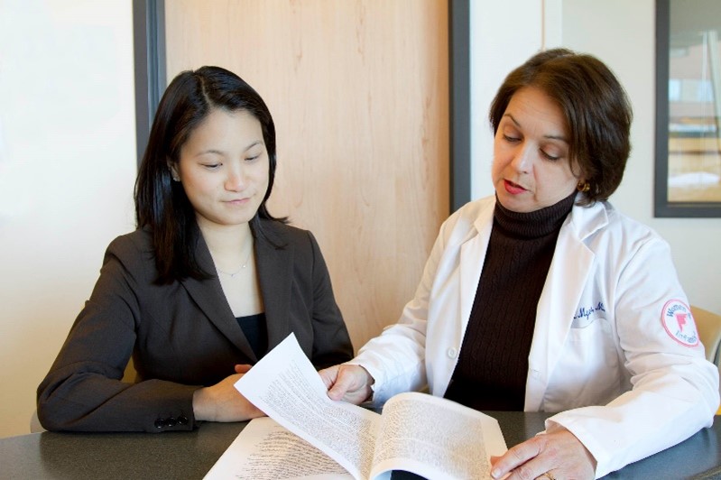 Deb Myers with Dr. Vivian Sung